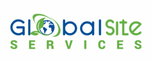 IX.7-logo Global Site Services logo featuring stylized, multi-colored text with a green and blue globe replacing the letter 'o' in "global.