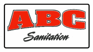 abc_sanitation_logo ABC Sanitation logo featuring large, red letters above the word "sanitation" in black script, set against a white background