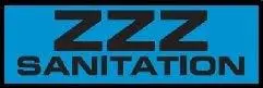 zzz_logo ZZZ sanitation logo featuring bold black text on a dark blue background