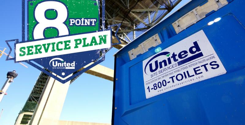 porta potty 8 point service plan