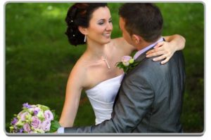 wedding bride and groom