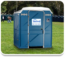 Wheelchair access portable toilet