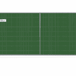 A green temporary privacy fence on a white background