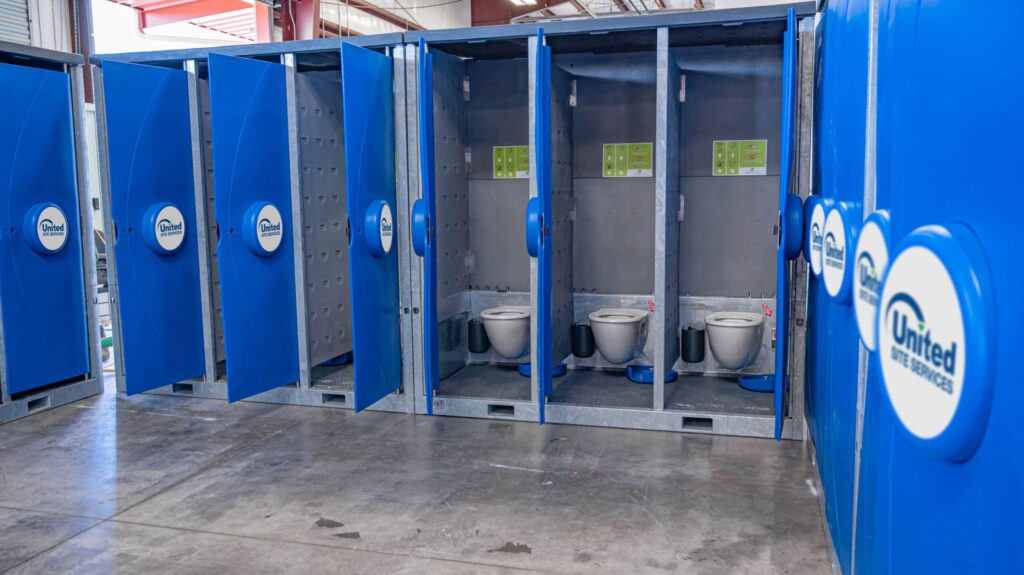 ERTC Hydroflow Restrooms with interior and exterior views