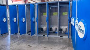 ERTC Hydroflow Restrooms with interior and exterior views